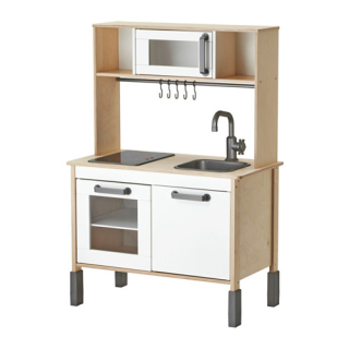 Detská kuchynka - IKEA DUKTIG Kuchyňa pre zábavu Toy Wood