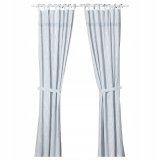 Závesy do detskej izby - IKEA GUSSPARV opona s viazaním 2 ks. 120x300