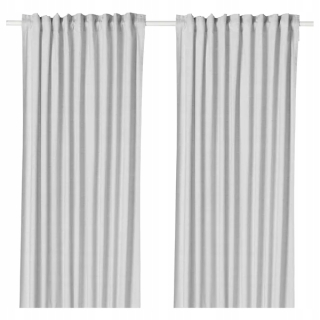 Závesy do detskej izby - IKEA Hannalill Curtain 2 ks Gray 145x300 cm