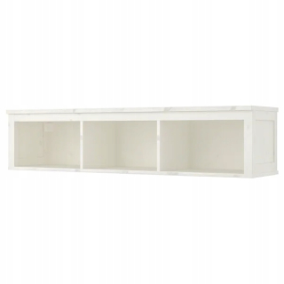 Polica do detskej izby - IKEA HEMNES Nástenná polica biela škvrna 148x37 cm