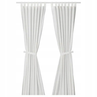 Závesy do detskej izby - IKEA Lenda Zistená White 140x300cm