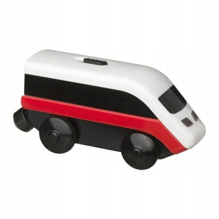 Drevená dráha pre deti - IKEA LILLABO LOCKIE LOCOMOTIVE SVETLÁ