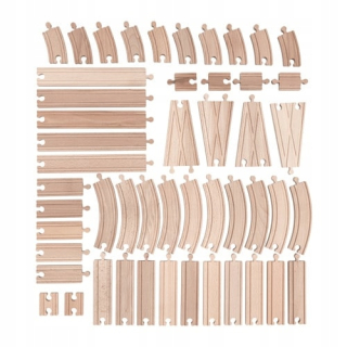 Drevená dráha pre deti - IKEA LILLABO MEGA Sada 50 ks.