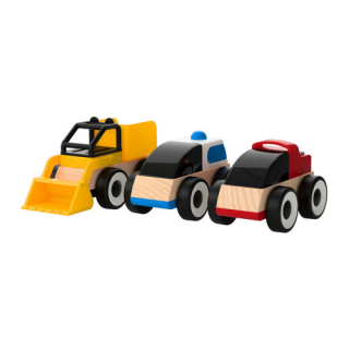 Drevená dráha pre deti - ++ IKEA Lillabo Drevená truck 3 ks