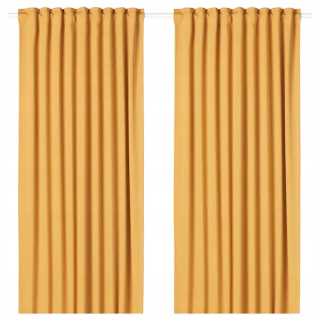 Závesy do detskej izby - IKEA Majgull Čierne stmavnutie záclony 145x300cm