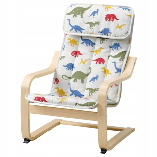 Detské kreslo - IKEA Poung Detské sedadlo Medskog dinosaury