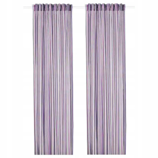 Závesy do detskej izby - Ikea Praktklock záclony 145x300cm New prúžky!