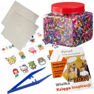 Kreatívna sada - Ikea pyssla korálky na žehlenie knihy