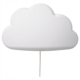 Nočná lampa do detskej izby - IKEA UPPLYST Nástenné svietidlo LED - biely oblak