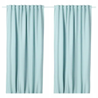 Závesy do detskej izby - IKEA VILBORG Object záclony Turquoise 145x300