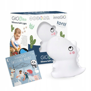 Nočná lampa do detskej izby - Innogio Gio Dino Midi silikón Light