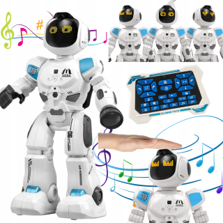 Interaktívny diaľkový diaľkový lesklý poľský robot.