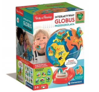 Clementoni Zoologický glóbus St. 17 cm