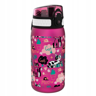 Fľaša na vodu Ion8 I8350FPPCATS cats 350 ml ružová