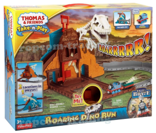 Dráha pre deti, stavebnica - Interaktívna súprava lokomotív Tomek dinosaurus tory