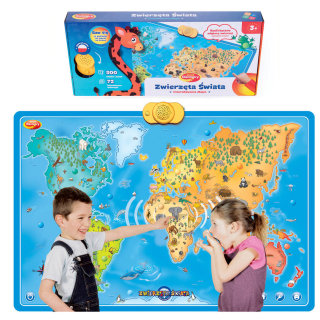 Dumel Zvieratá sveta Interaktívna mapa