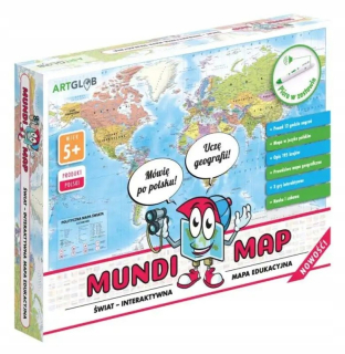Vrátane interaktívnej mapy sveta MundiMap pre deti 80x60cm ArtGlob PEN