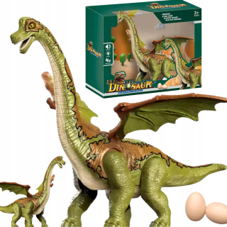 Interaktívny dinosaurus Pohyblivá hlava Chvost Chodí Revá LED Vyliahne vajíčka