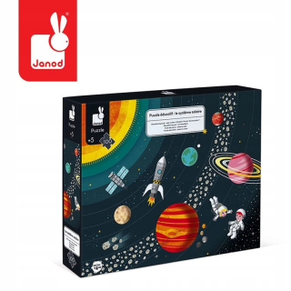 Janod Puzzle Solárny systém planéty 100 Elements