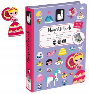 Magnetická stavebnica - Janod Magnetic Puzzle Princessses Magnety 3+