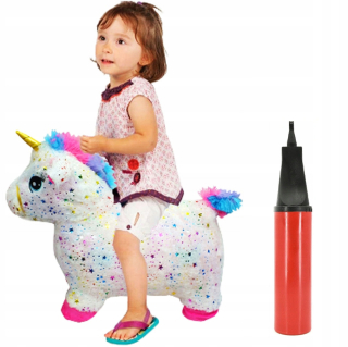 Hopsadlo, skákadlo - Unicorn skokan nafukovacie kone jumping plyš