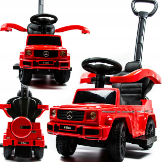 NELIK RIDE-ON JAZDENÉ PUSH AUTO AUTÍČKO MERCEDES G 3v1 červené