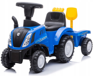 JAZDA NA TLAČNOM TRAKTORE S PRÍVESOM SVETLÁ ZVUKOVÝ ZVUK NEW HOLLAND TRACTOR