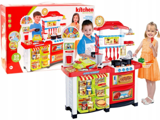 Detská kuchynka - JKM NA0803 Kitchen + Shop + Big cash