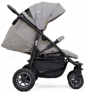 Joie Mytrax Flex Grey Flannel 2021 + moskytiéra na kočík Caretero, čierna