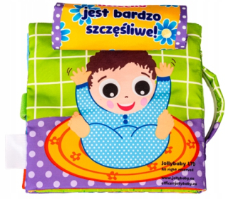 Kniha pre bábätko - Jolly baby Soft Book časť tela 80.462