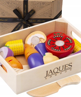 Jaques London Set s drevenou zeleninou v krabici
