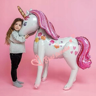 Balóny na párty - Unicorn dieťa narodeniny dekoračné balóny 106cm