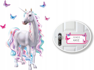 Detské samolepky na stenu - Unicorn Unicorn Wall Stickers 120 cm KUC095