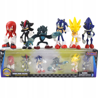 Rozprávková postavička - Ježko Sonic figúrky 6 ks 4 generácie 1 SAS