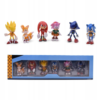 Rozprávková postavička - Ježko Sonic Obrázky 6 ks + box