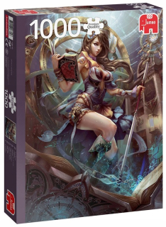 JUMBO PUZZLE 1000 EL PC Travel v priebehu puzzle