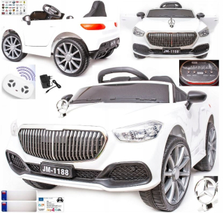 Mercedes auto Biela, červená