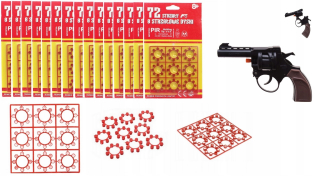 Capshans Bloss Bloster - Set 15 x 72 = 1080 záberov + pištoľ