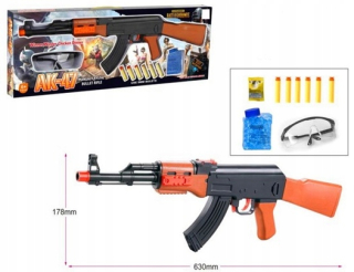 Detská zbraň - AK47 puška pištole kaziet vodné gule a mäkké