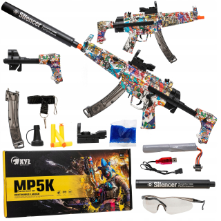 MP5 pušková pištoľ Automatické gélové gule CSGO
