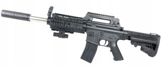 Detská zbraň - GUĽOVÁ PASKA AK47 ASG LASER + Guľôčky + PISTOLA