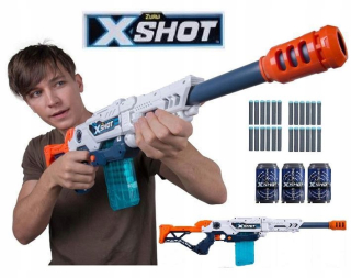 Detská zbraň - Nerf Puška na loptu šípky X-brokovnice !!!