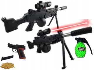 Detská zbraň - M240B Pistol puška + gun A.238 + guľa