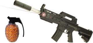 Pištoľ pre deti - Puška pištoľ na laserovej loptičky + Guns loptičky 1239