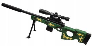 Detská zbraň - Puška s laserom na gule SNAKER imitácia 75cm