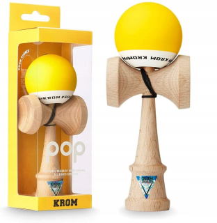 Kendama Okrem Pop Pôvodný drevená Game Yellow