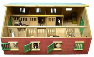 Kids Globe drevené stodoly pre Sar Schleich