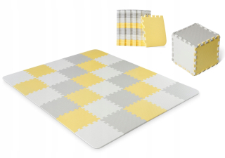Vzdelávacia podložka pre deti - Kinderkraft Foam Mat Puzzle Luno Yellow