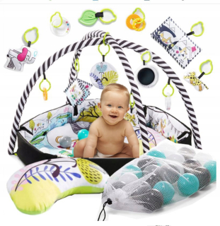 Vzdelávacia podložka pre deti - KINDERKRAFT SMARTPLAY VZDELÁVACIA MAT PLAYPEN + Lopty