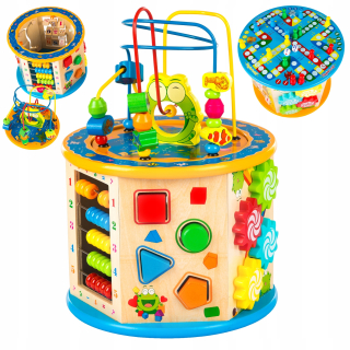 Kinderplay drevená Vzdelávacie kocky 8in1